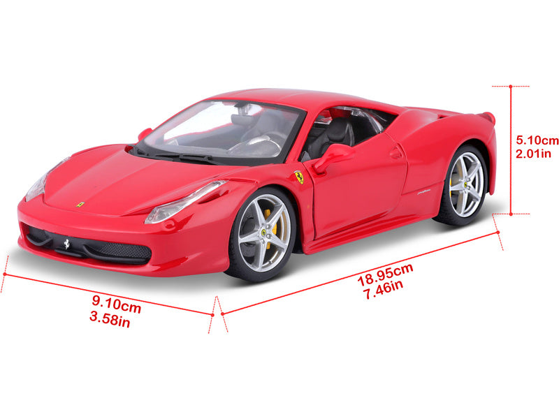 Bburago Ferrari 458 Italia 1:24 červená