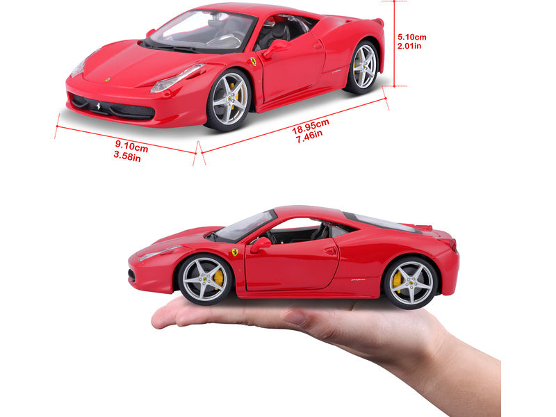 Bburago Ferrari 458 Italia 1:24 červená