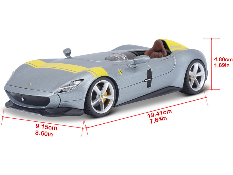 Bburago Ferrari Monza SP1 1:24 stříbrná
