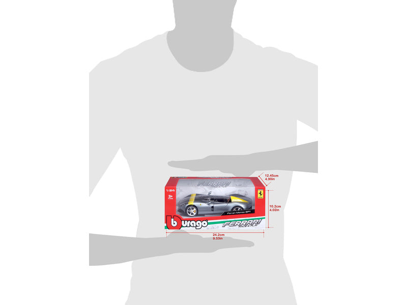 Bburago Ferrari Monza SP1 1:24 stříbrná