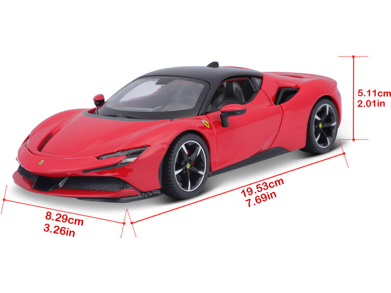 Bburago Ferrari SF90 Stradale 1:24 červená