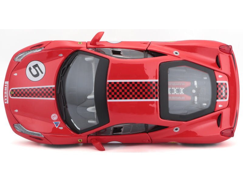 Bburago Ferrari 458 Challenge 1:24 červená