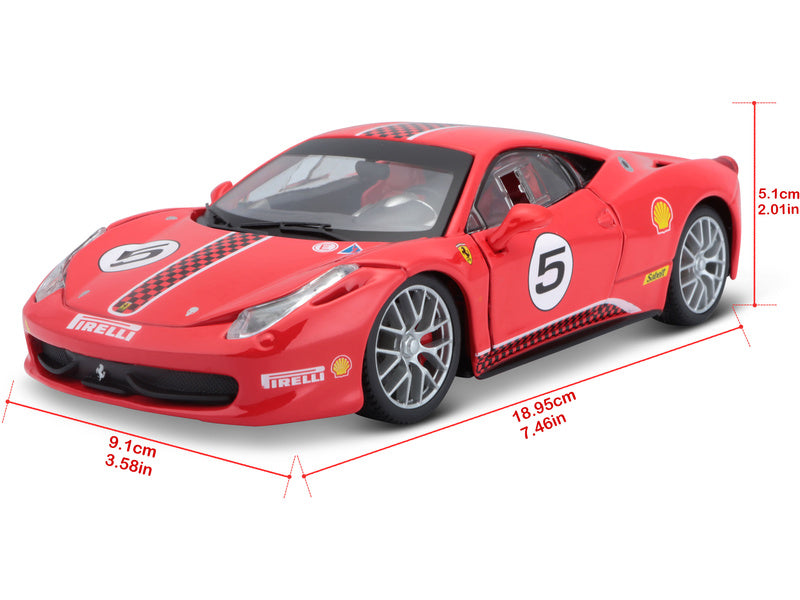 Bburago Ferrari 458 Challenge 1:24 červená