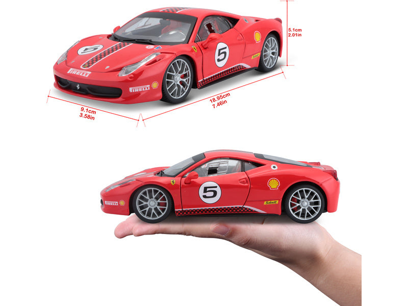 Bburago Ferrari 458 Challenge 1:24 červená