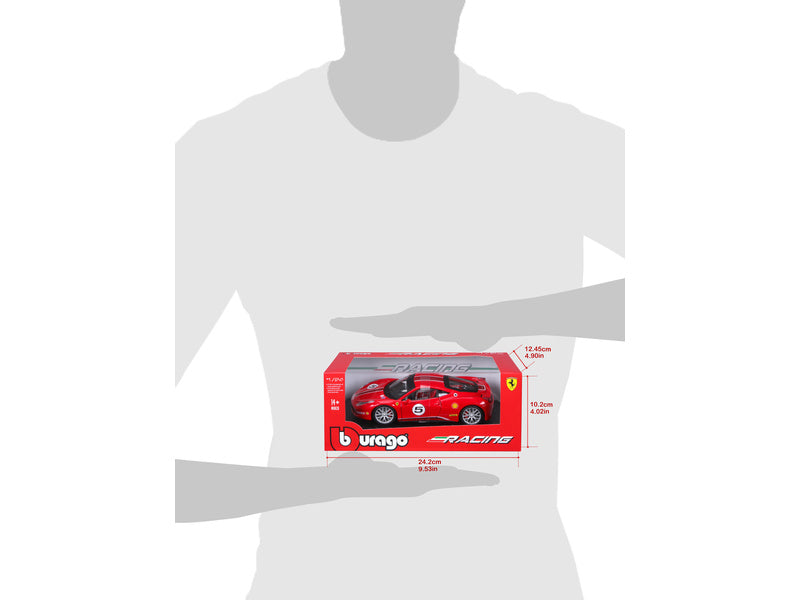 Bburago Ferrari 458 Challenge 1:24 červená