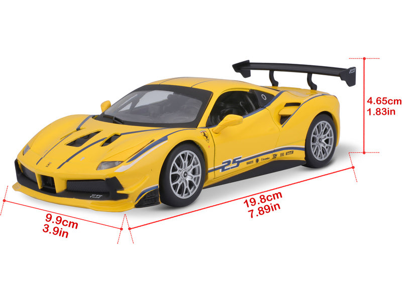 Bburago Ferrari 488 Challenge 1:24 žlutá