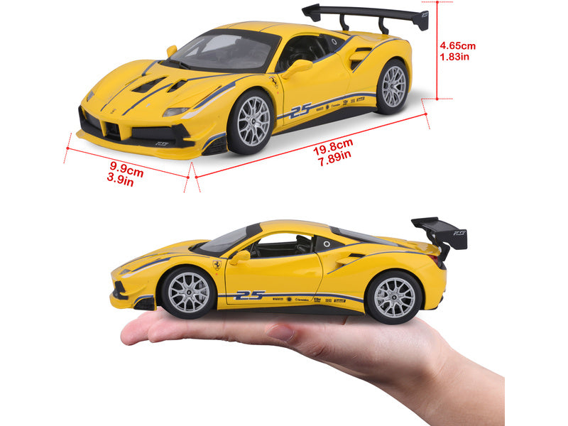 Bburago Ferrari 488 Challenge 1:24 žlutá