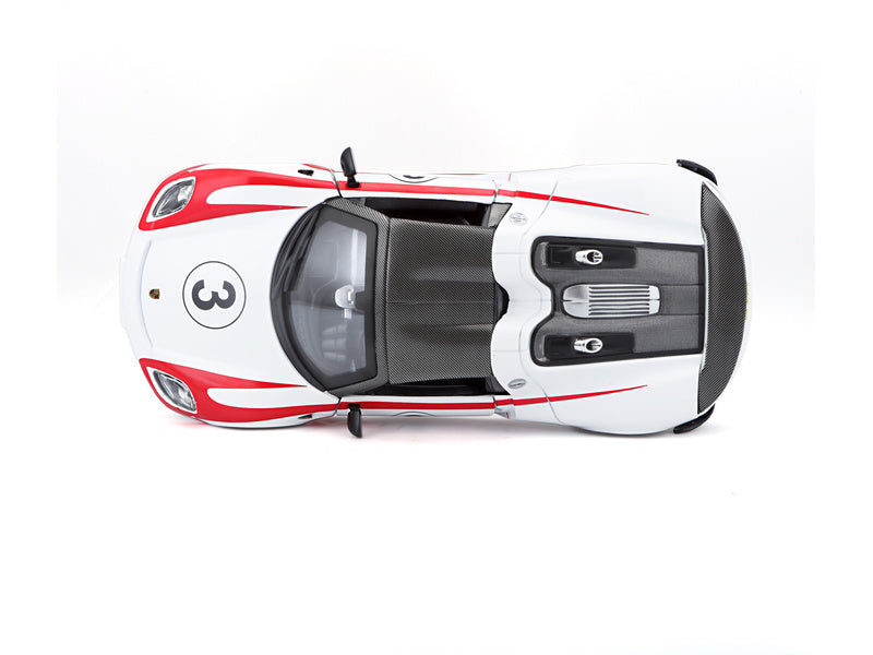 Bburago Porsche 918 Weissach 1:24 bílá