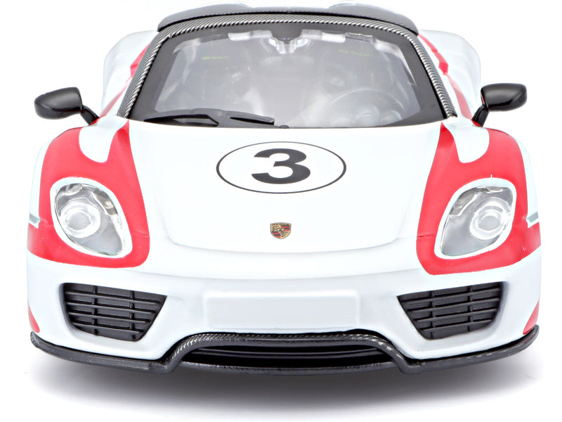 Bburago Porsche 918 Weissach 1:24 bílá