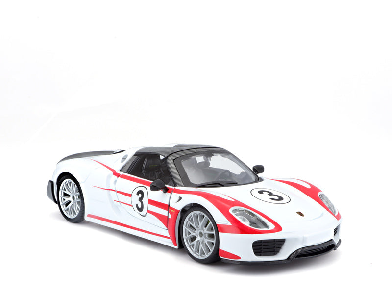 Bburago Porsche 918 Weissach 1:24 bílá