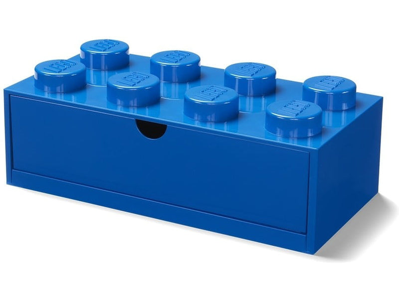 LEGO stolní box 8 se zásuvkou šedý