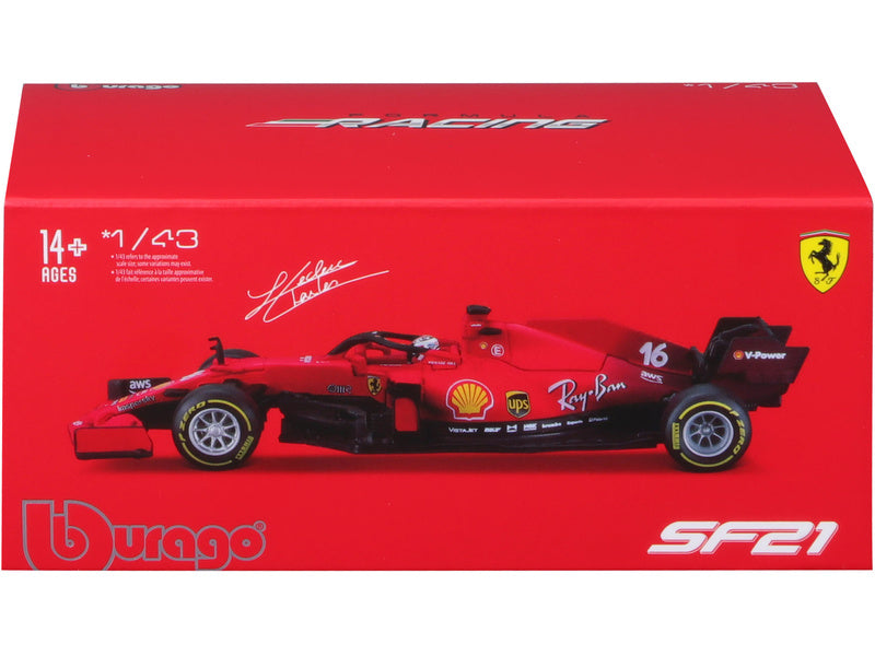 Bburago Signature Ferrari SF21 1:43 #16 Leclerc