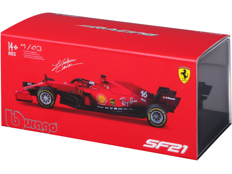 Bburago Signature Ferrari SF21 1:43 #16 Leclerc