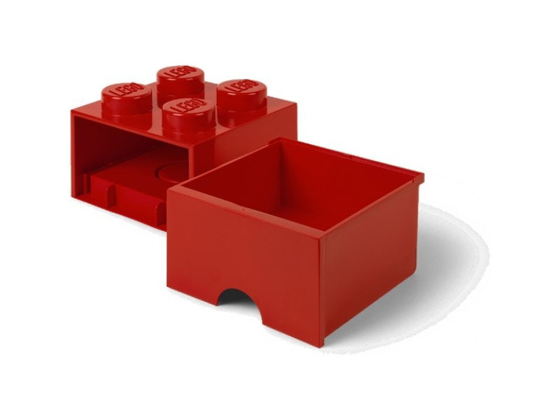 LEGO úložný box s šuplíkem 250x250x180mm - světle modrý