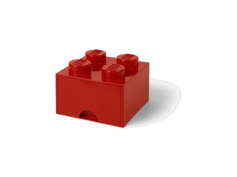LEGO úložný box s šuplíkem 250x250x180mm - světle růžový