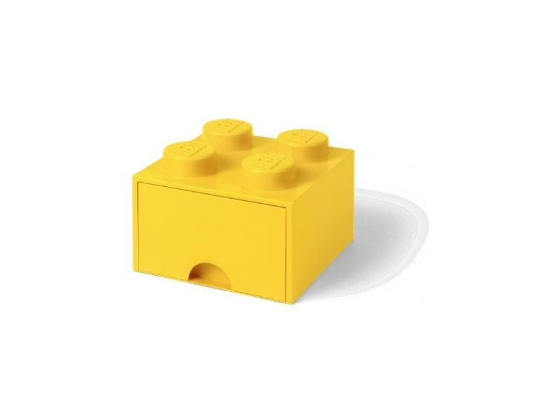 LEGO úložný box s šuplíkem 250x250x180mm - aqua