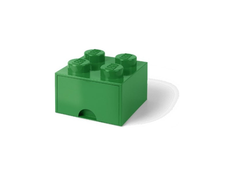 LEGO úložný box s šuplíkem 250x250x180mm - šedý