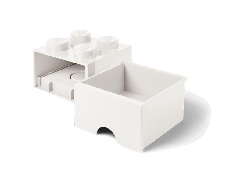 LEGO úložný box s šuplíkem 250x250x180mm - šedý