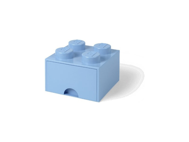 LEGO úložný box s šuplíkem 250x250x180mm - tmavě zelený