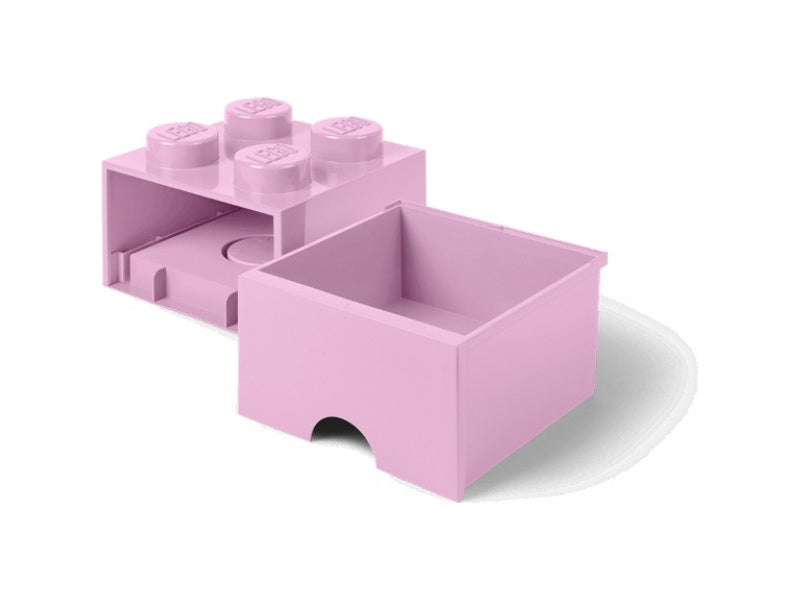 LEGO úložný box s šuplíkem 250x250x180mm - červený