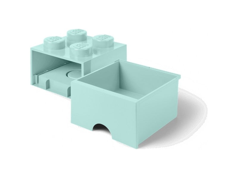 LEGO úložný box s šuplíkem 250x250x180mm - žlutý