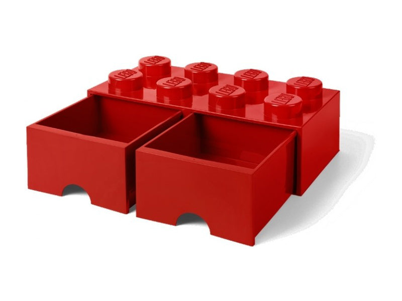 LEGO úložný box s šuplíky 250x500x180mm - tmavě zelený