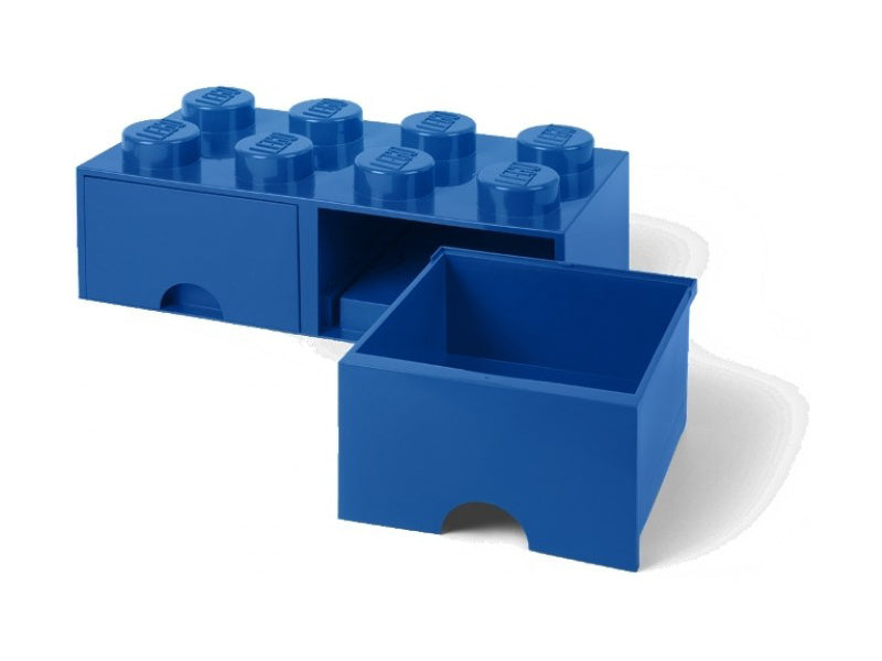 LEGO úložný box s šuplíky 250x500x180mm - světle modrý