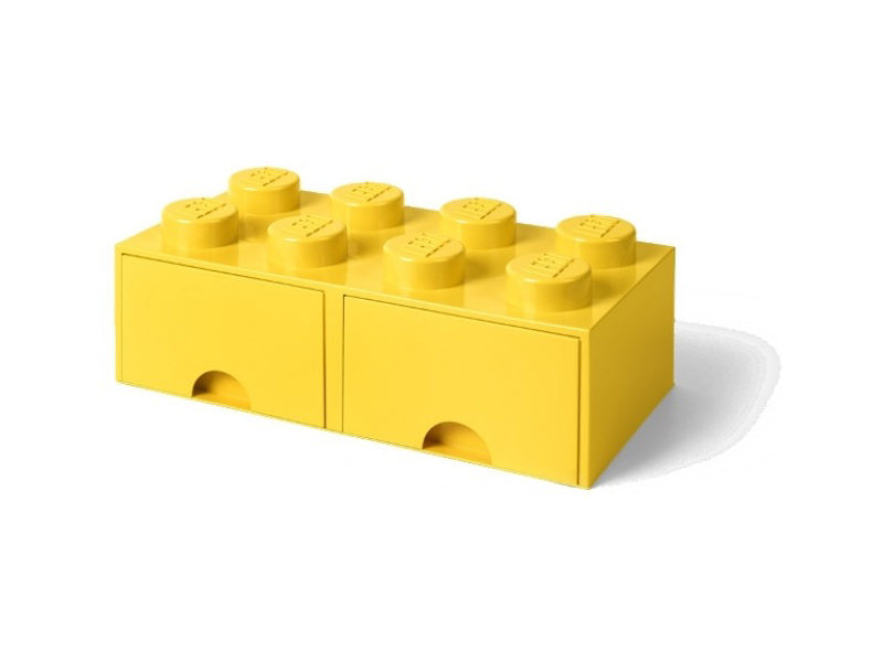 LEGO úložný box s šuplíky 250x500x180mm - žlutý