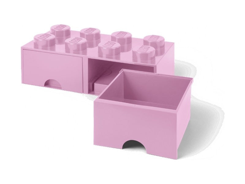 LEGO úložný box s šuplíky 250x500x180mm - červený