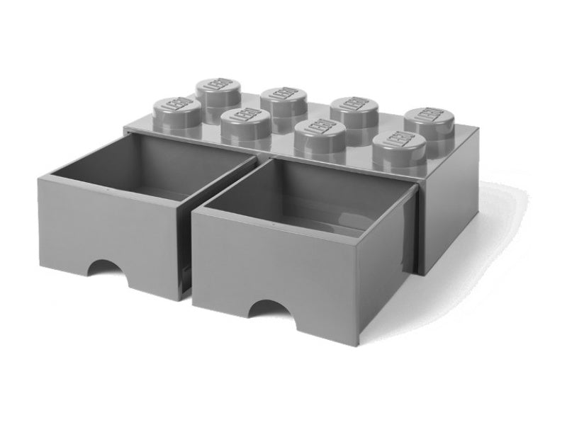 LEGO úložný box s šuplíky 250x500x180mm - červený