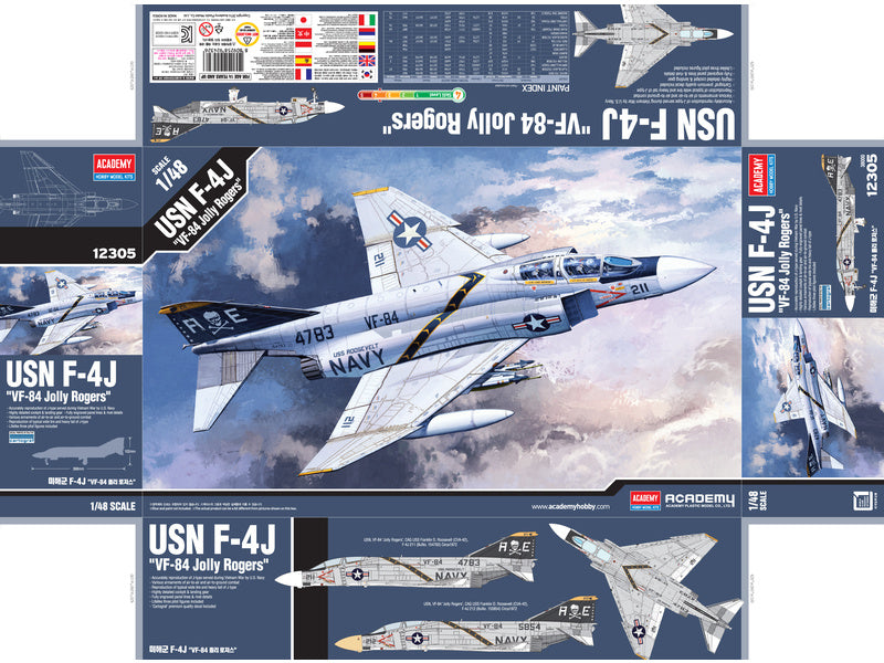 Academy McDonnell F-4J VF-84 Jolly ROgers (1:48)