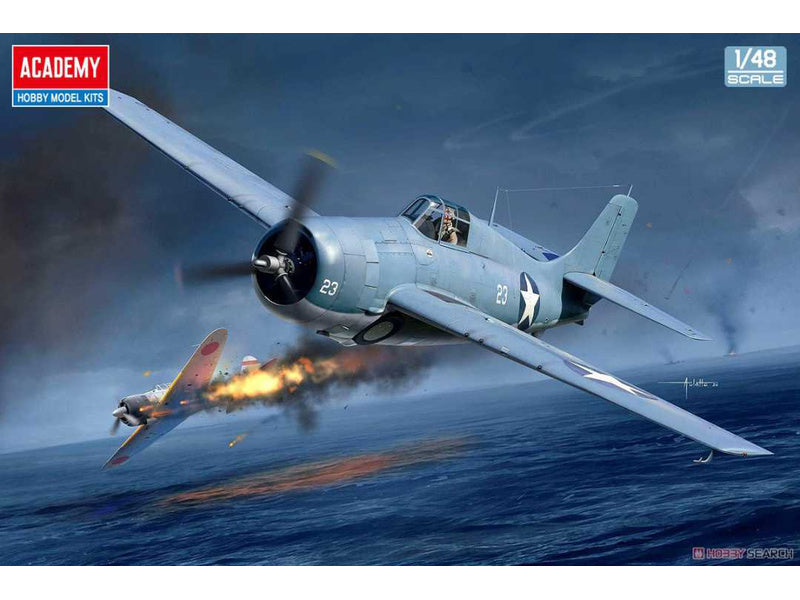 Academy USN F4F-4 Wildcat Battle of Midway (1:48)