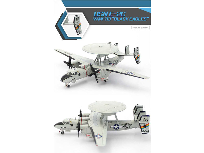 Academy Grumman E-2C USN VAW-113 Black Eagles (1:144)