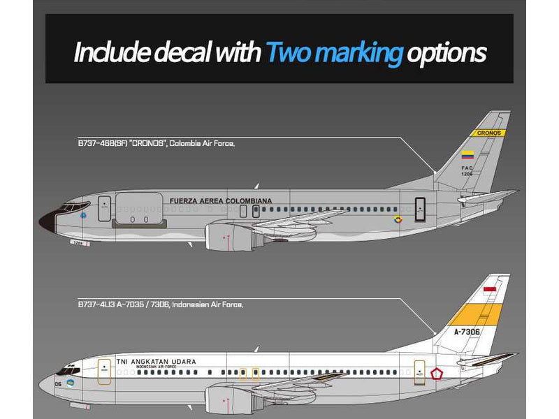 Academy Boeing 737 Colombian Air Force (1:144)