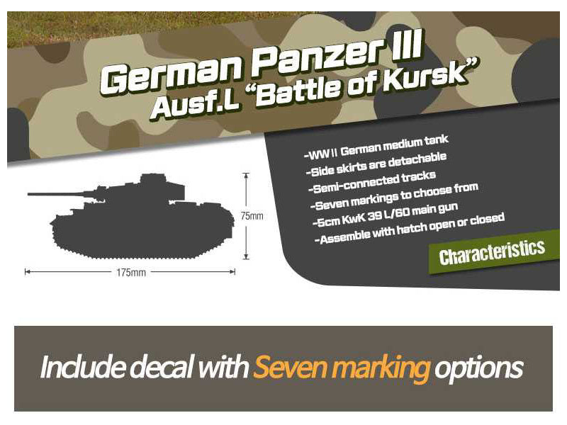 Academy Panzer III Ausf.L "Battle of Kursk" (1:35)