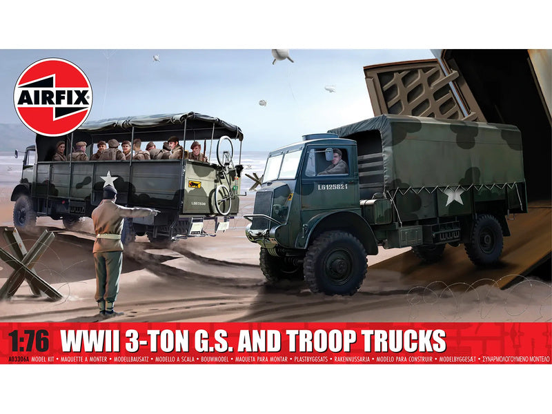 Airfix WWII 3-ton 4x4 General Service & Troop Trucks (1:76)