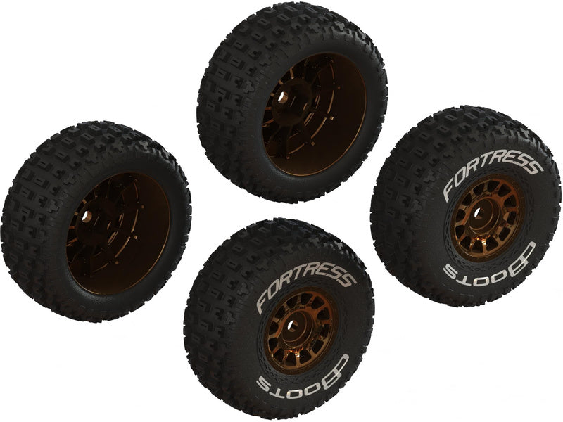 Arrma kolo s pneu dBoots Fortress, disk bronzový (4): Grom