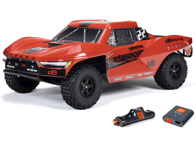 Arrma Fury Mega 550 1:10 RTR červená