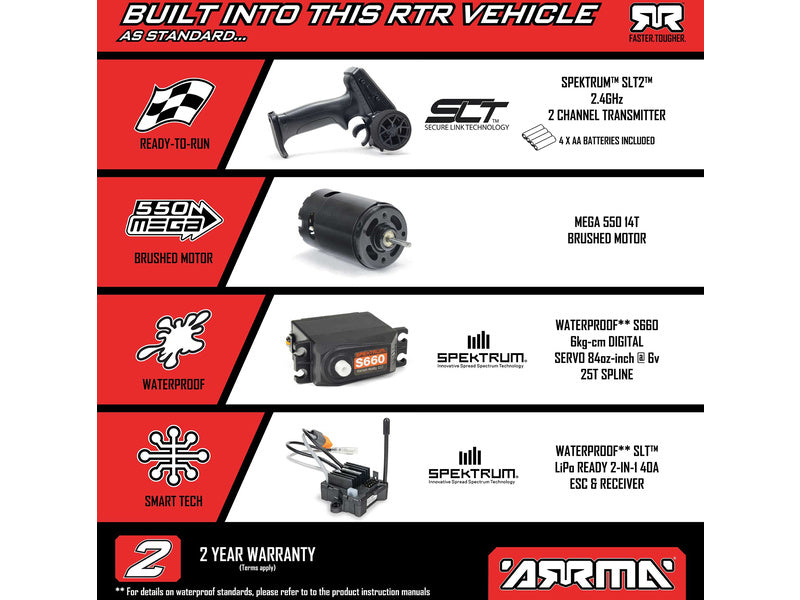 Arrma Gorgon 1:10 Smart RTR ocelová