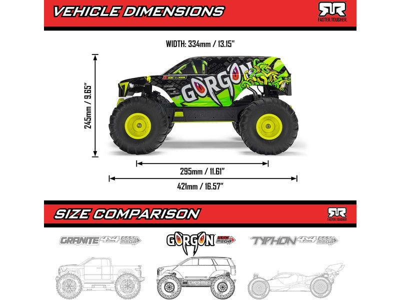 Arrma Gorgon 1:10 Smart RTR modrá