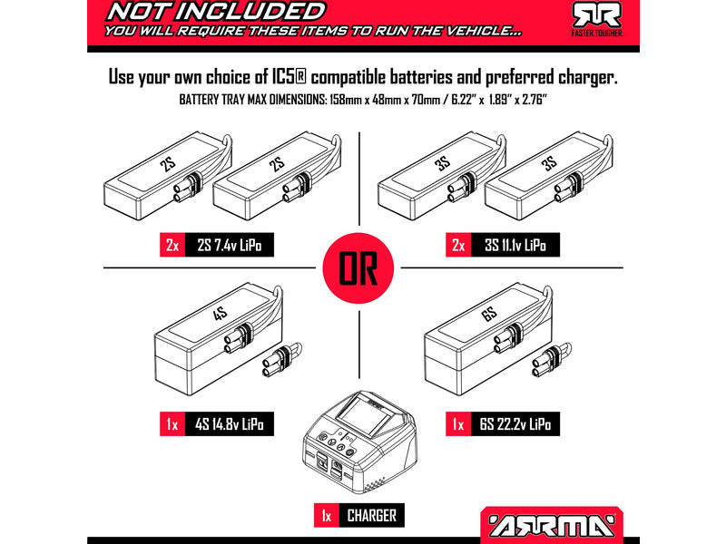 Arrma Kraton 6S BLX V6 1:8 4WD EXtreme Bash RTR černá