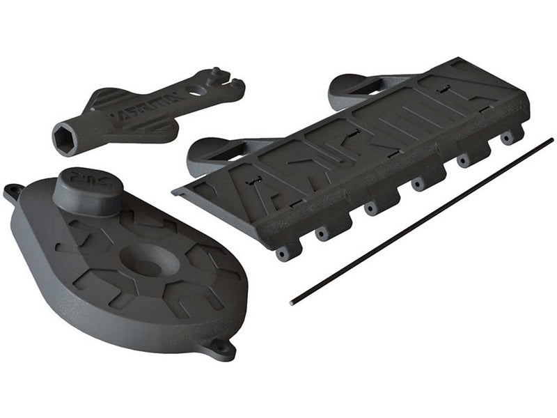 Arrma kryt baterií a převodovky, nářadí