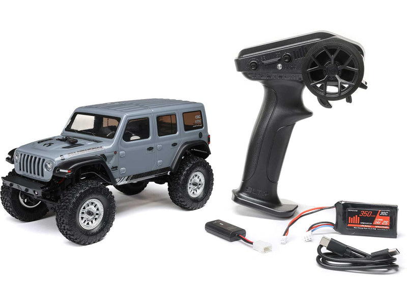Axial SCX24 Jeep Wrangler JLU CRC 2019 V3 1:24 4WD RTR šedý