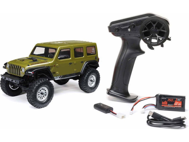Axial SCX24 Jeep Wrangler JLU CRC 2019 V2 1:24 4WD RTR zelený