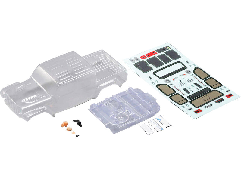 Axial karosérie Jeep JT Gladiator čirá: SCX24