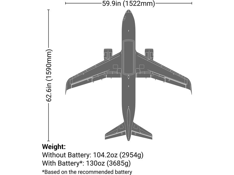 E-flite Airbus A320neo 1.5m PNP