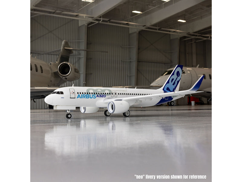 E-flite Airbus A320neo 1.5m AS3X+ SAFE Select BNF Basic bílý