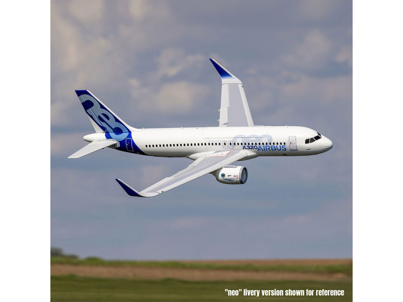 E-flite Airbus A320neo 1.5m AS3X+ SAFE Select BNF Basic bílý