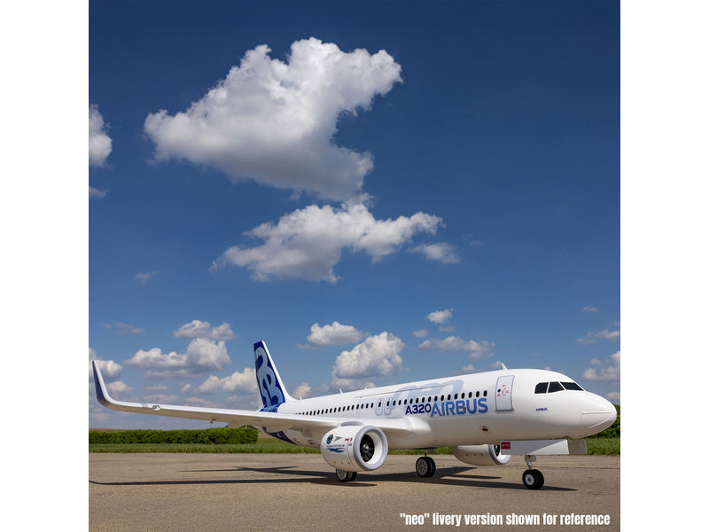E-flite Airbus A320neo 1.5m AS3X+ SAFE Select BNF Basic bílý