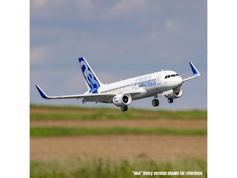 E-flite Airbus A320neo 1.5m AS3X+ SAFE Select BNF Basic bílý